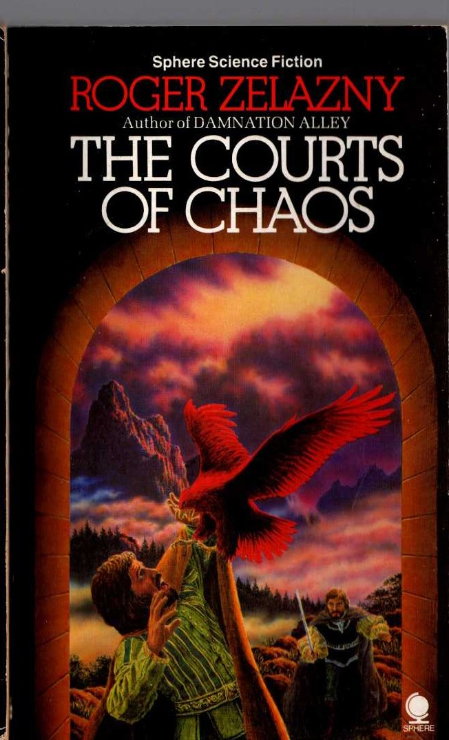 Roger Zelazny  THE COURTS OF CHAOS front book cover image