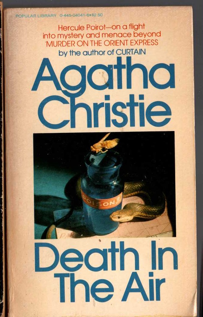 Agatha Christie  DEATH IN THE AIR front book cover image