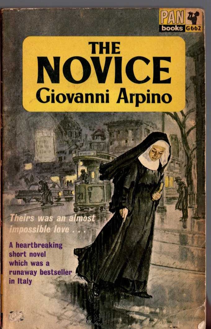 Giovanni Arpino  THE NOVICE front book cover image