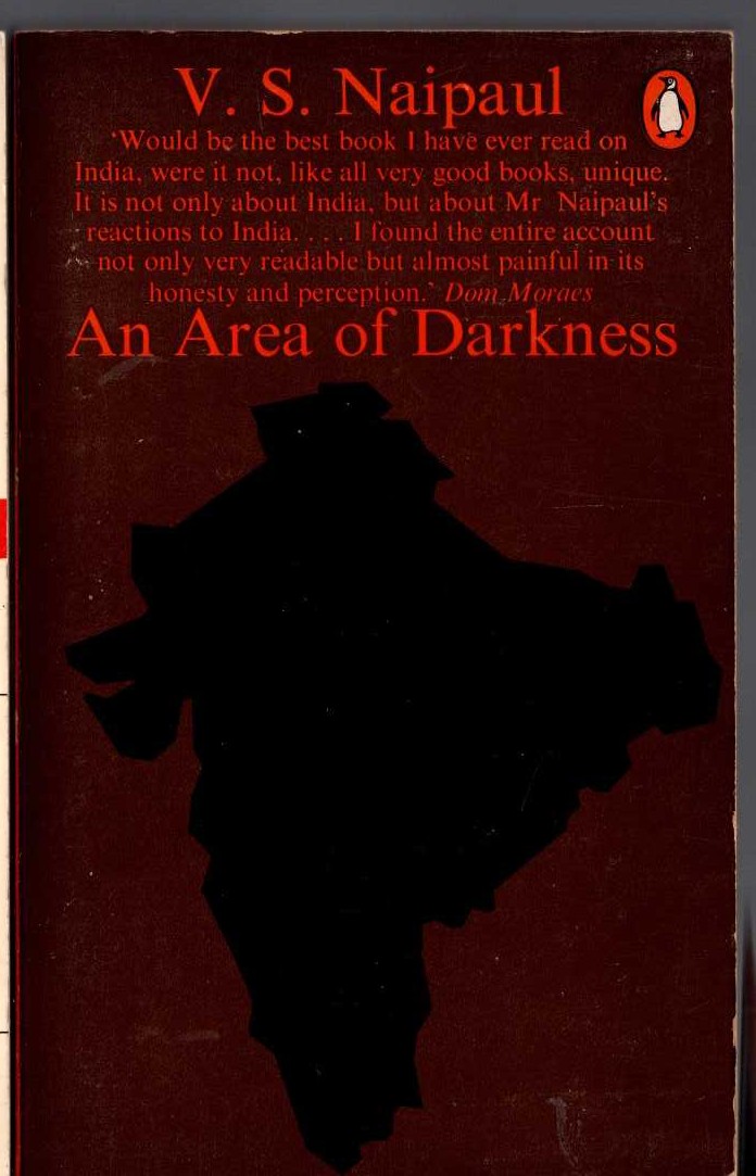 V.S. Naipaul  AN AREA OF DARKNESS front book cover image