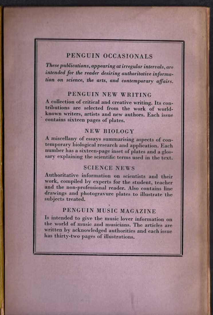 Penguin   THE PENGUIN FILM REVIEW 8 magnified rear book cover image