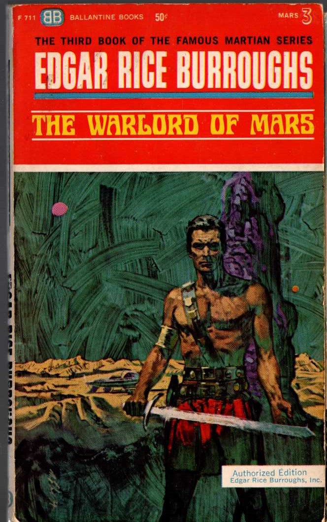 Edgar Rice Burroughs  THE WARLORD OF MARS front book cover image