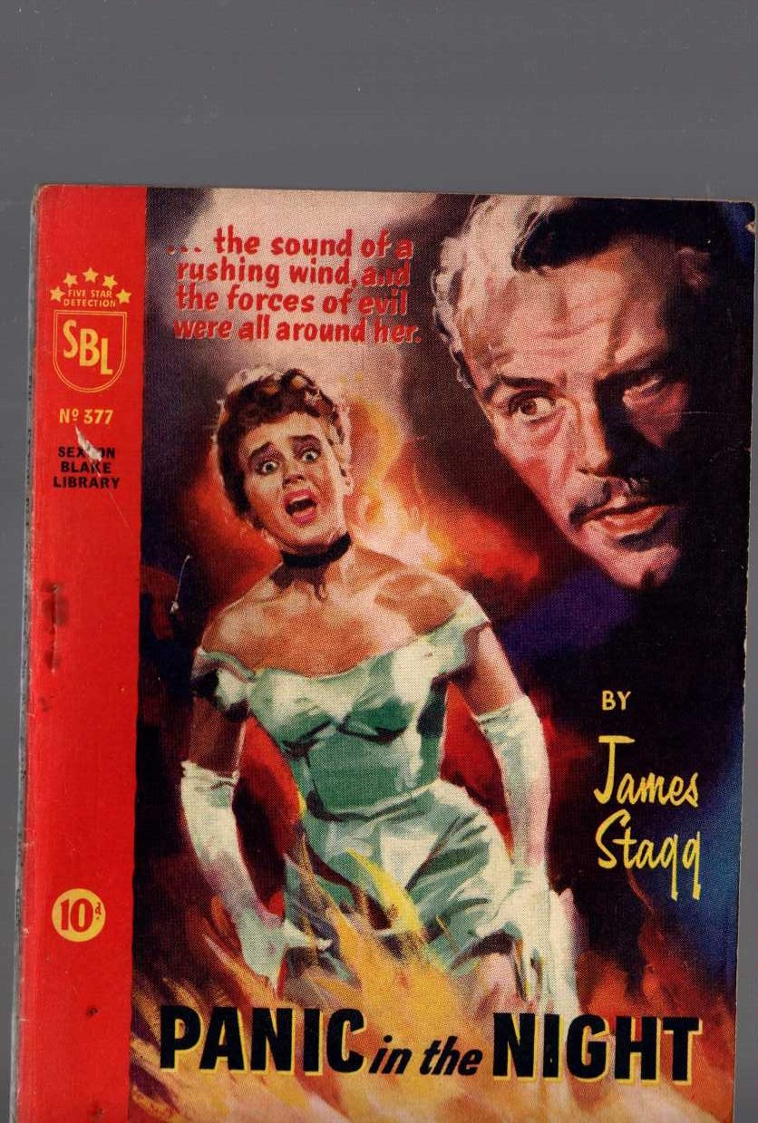 James Stagg  PANIC IN THE NIGHT (Sexton Blake) front book cover image