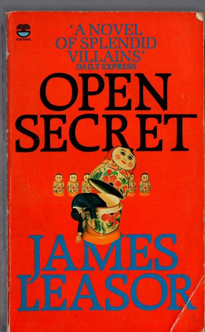 James Leasor  OPEN SECRET front book cover image