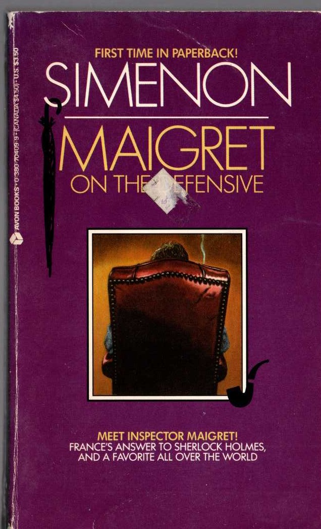 Georges Simenon  MAIGRET ON THE DEFENSIVE front book cover image