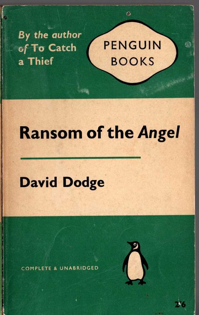 David Dodge  RANSOM OF THE ANGEL front book cover image