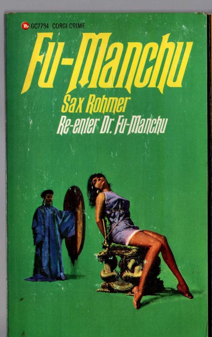 Sax Rohmer  RE-ENTER DR. FU-MANCHU front book cover image