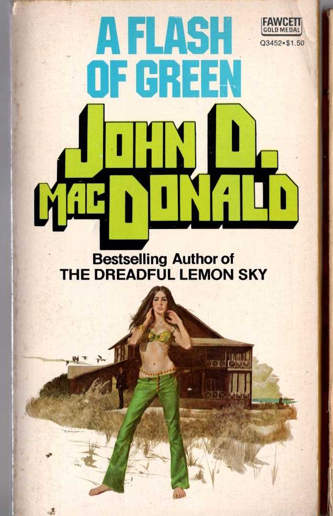 John D. MacDonald  A FLASH OF GREEN front book cover image