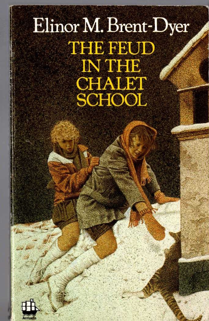 Elinor M. Brent-Dyer  THE FEUD IN THE CHALET SCHOOL front book cover image