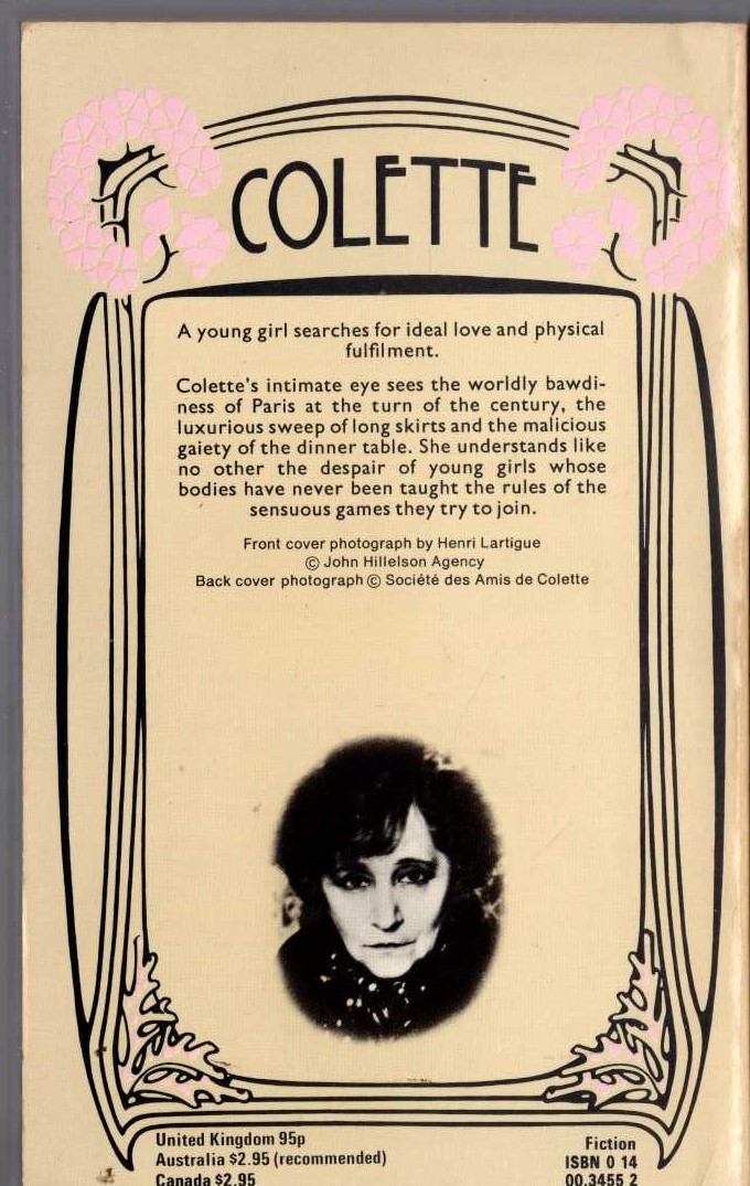 Colette   THE INNOCENT LIBERTINE magnified rear book cover image