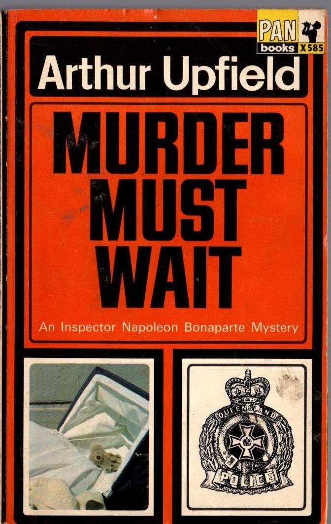 Arthur Upfield  MURDER MUST WAIT front book cover image