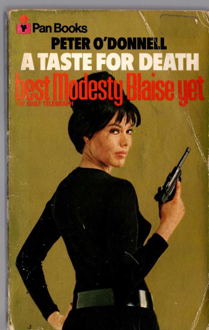 Peter O'Donnell  A TASTE FOR DEATH front book cover image