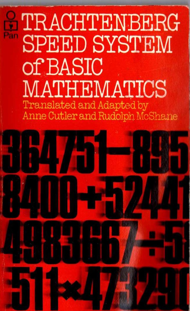 TRACHTENBERG SPEED SYSTEM OF BASIC MATHEMATICS front book cover image