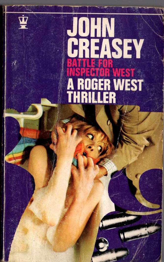 John Creasey  BATTLE FOR INSPECTOR WEST front book cover image