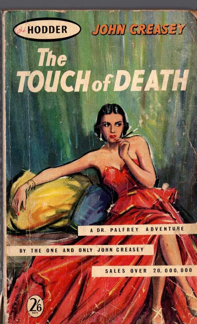 John Creasey  THE TOUCH OF DEATH front book cover image