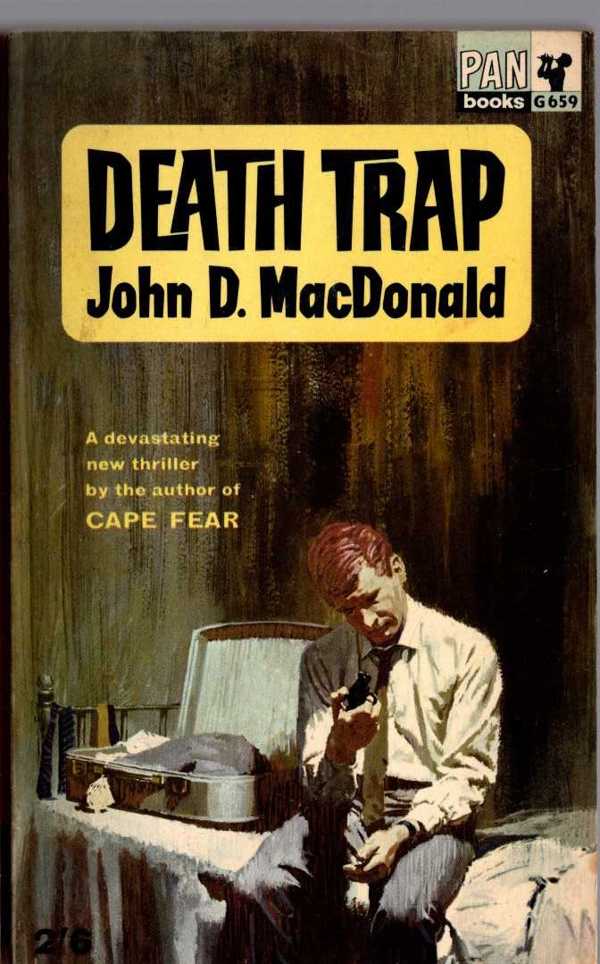 John D. MacDonald  DEATH TRAP front book cover image