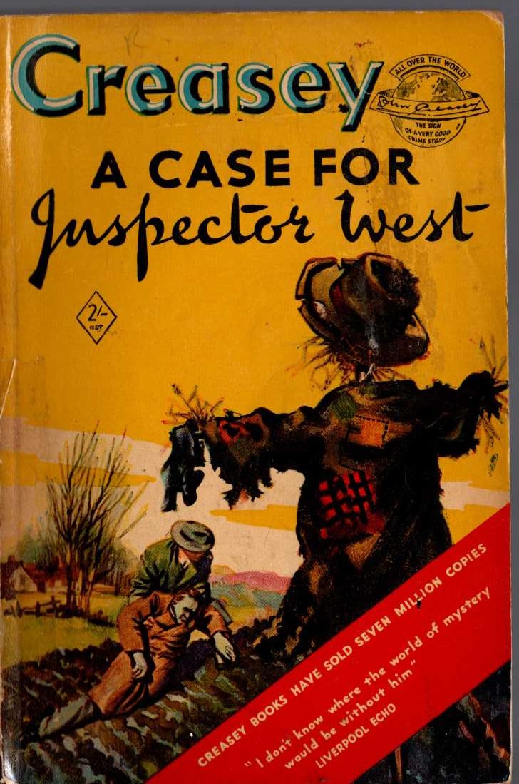 John Creasey  A CASE FOR INSPECTOR WEST front book cover image