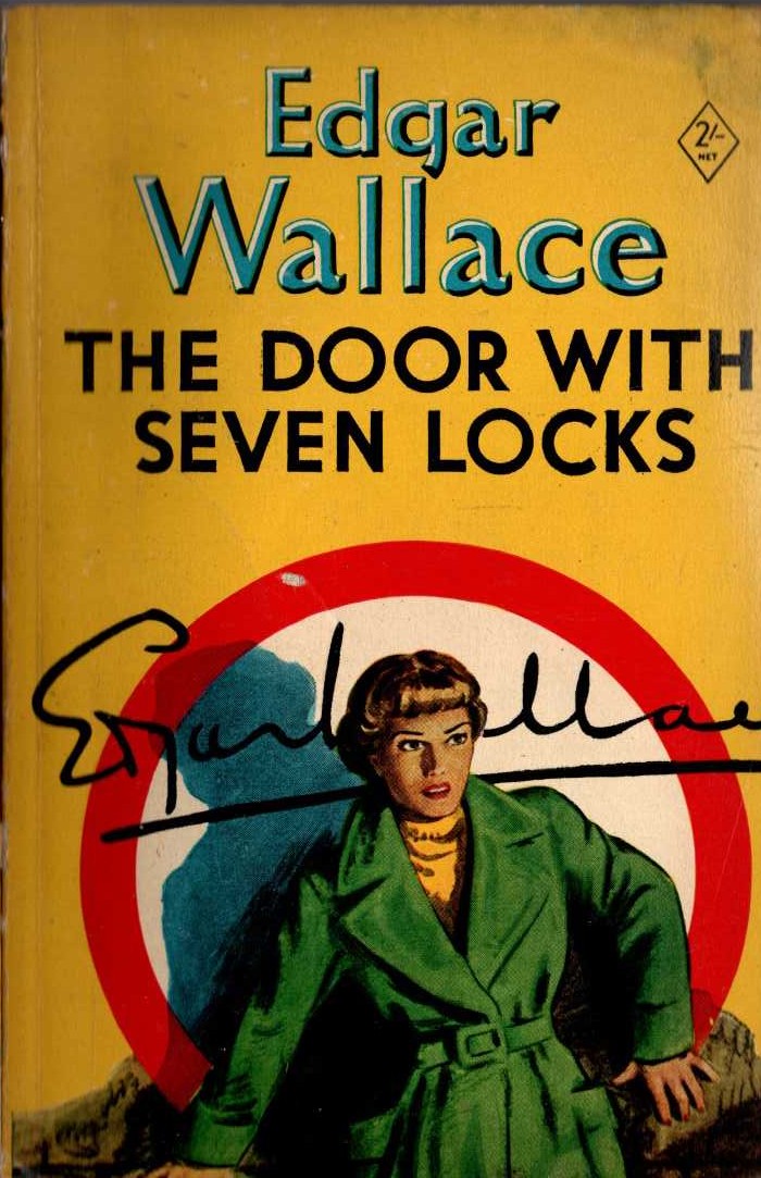 Edgar Wallace  THE DOOR WITH SEVEN LOCKS front book cover image