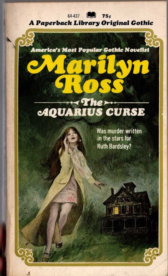 Marilyn Ross  THE AQUARIUS CURSE front book cover image