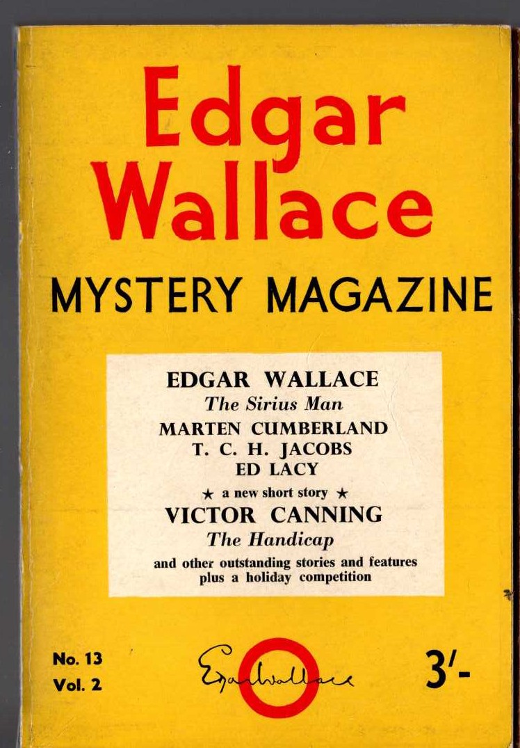 Various   EDGAR WALLACE MYSTERY MAGAZINE. No.13 Vol.2 August 1965 front book cover image