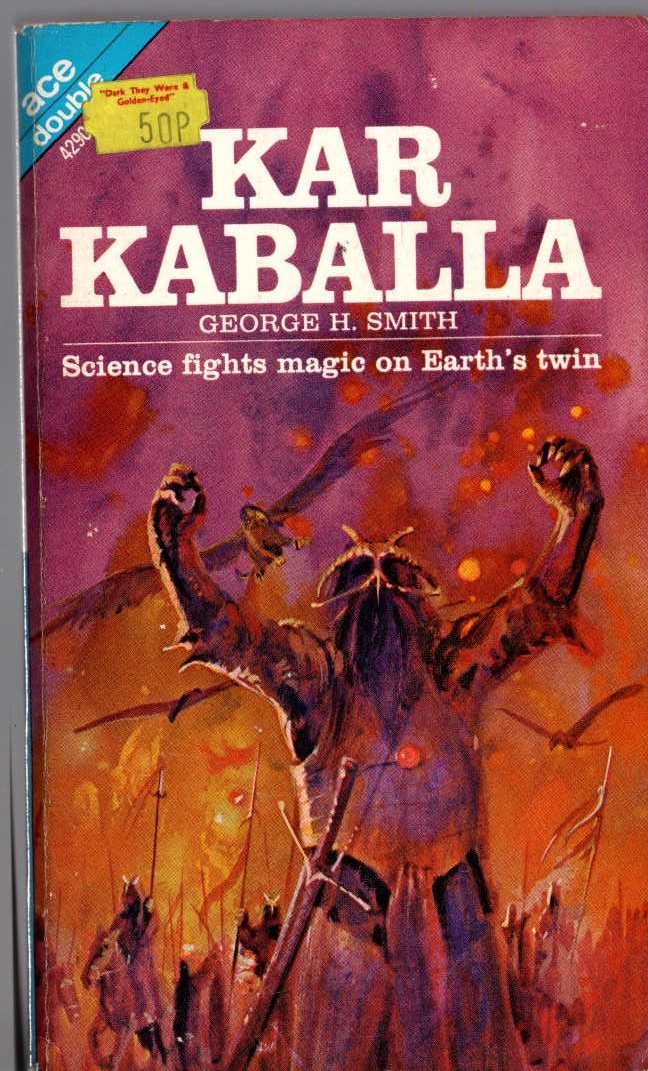 (Lin Carter  &  George H.Smith) TOWER OF THE MEDUSA [Carter] / KAR KABALLA [Smith] magnified rear book cover image