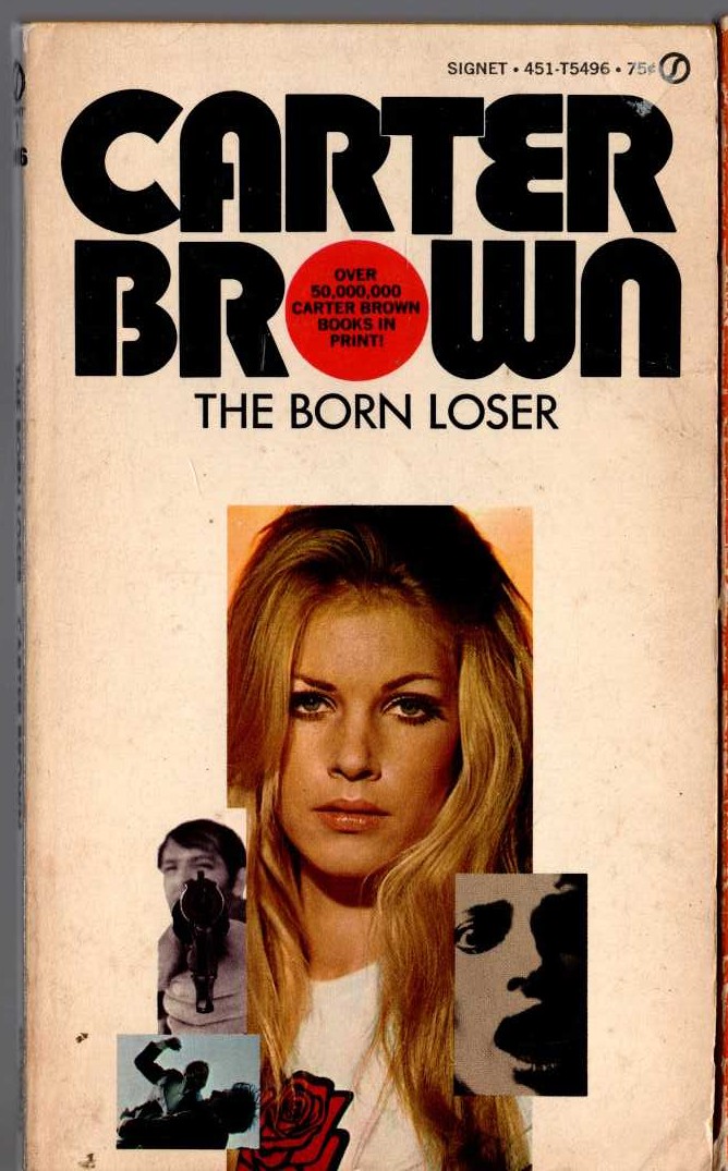 Carter Brown  THE BORN LOSER front book cover image