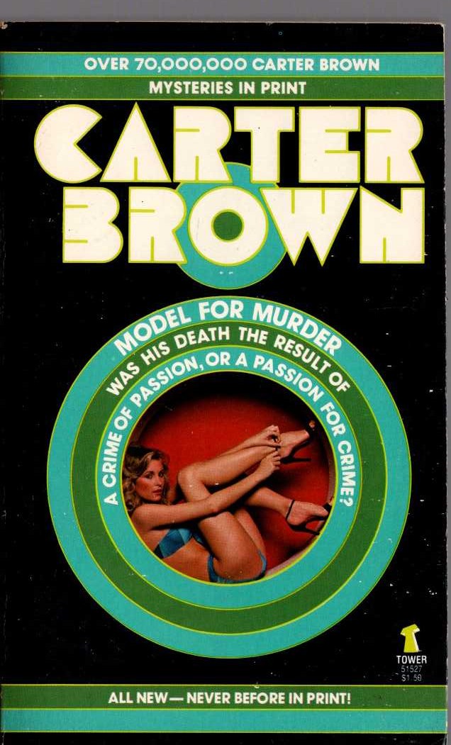 Carter Brown  MODEL FOR MURDER front book cover image