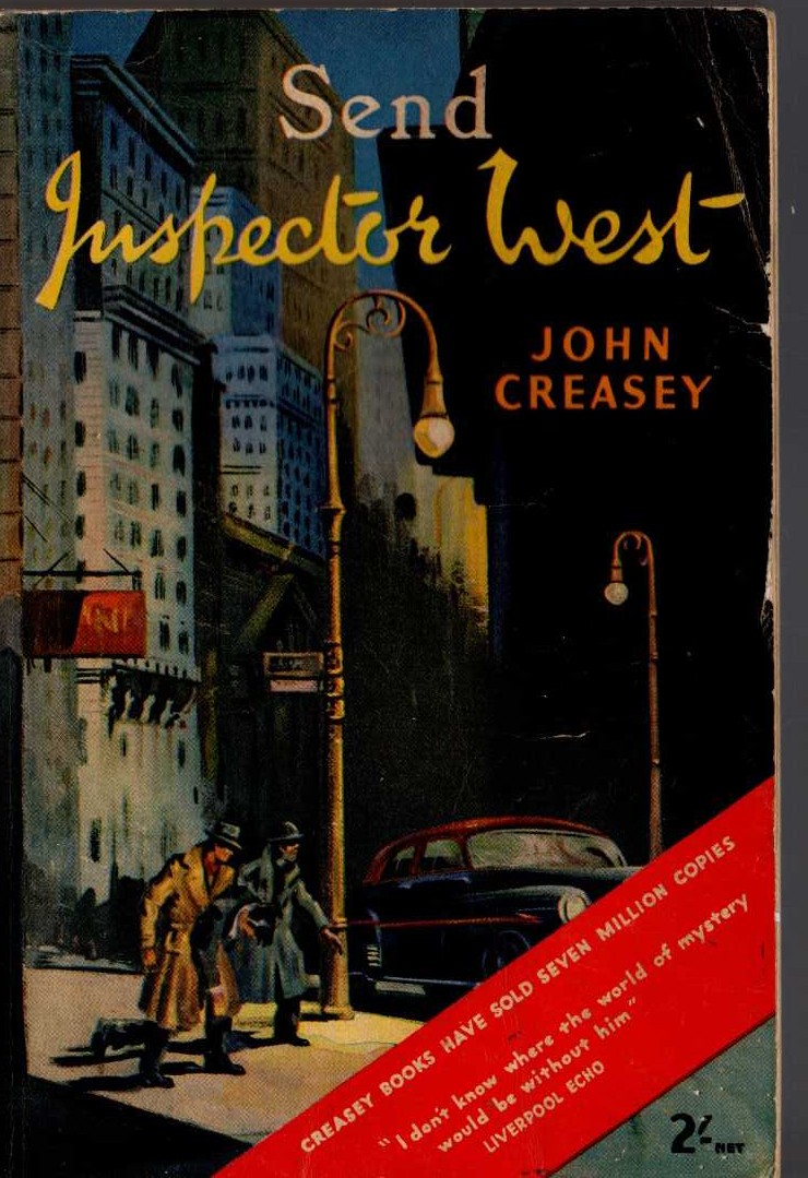 John Creasey  SEND INSPECTOR WEST front book cover image