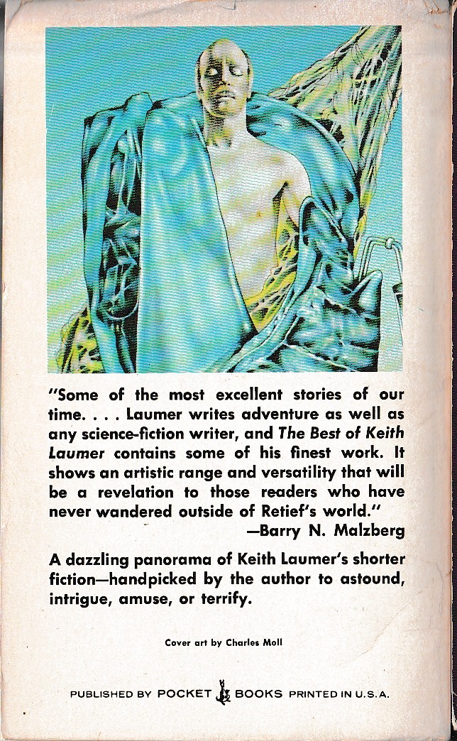 Keith Laumer  THE BEST OF KEITH LAUMER magnified rear book cover image