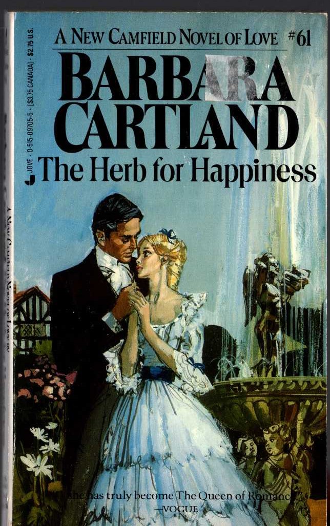 Barbara Cartland  THE HERB FOR HAPPINESS front book cover image