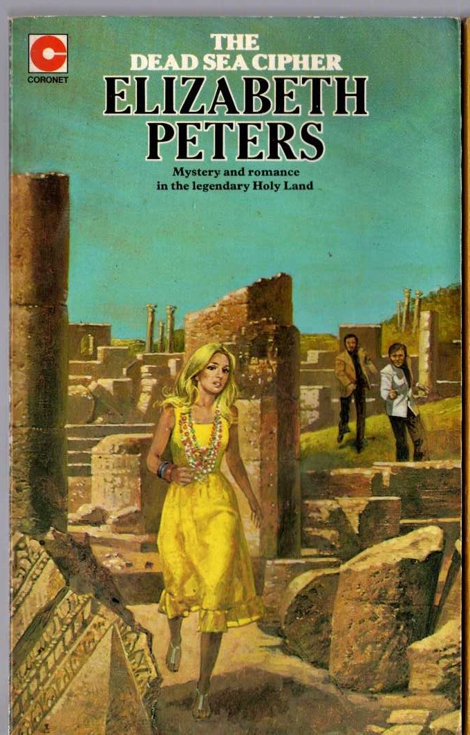 Elizabeth Peters  THE DEAD SEA CIPHER front book cover image