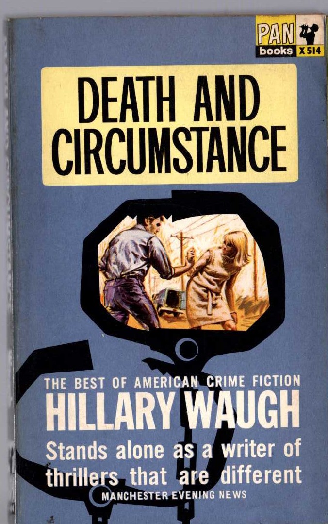 Hillary Waugh  DEATH AND CIRCUMSTANCE front book cover image