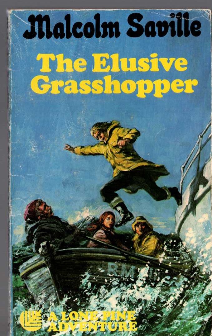 Malcolm Saville  THE ELUSIVE GRASSHOPPER front book cover image