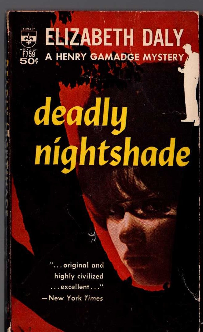 Elizabeth Daly  DEADLY NIGHTSHADE front book cover image