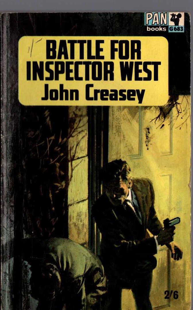 John Creasey  BATTLE FOR INSPECTOR WEST front book cover image