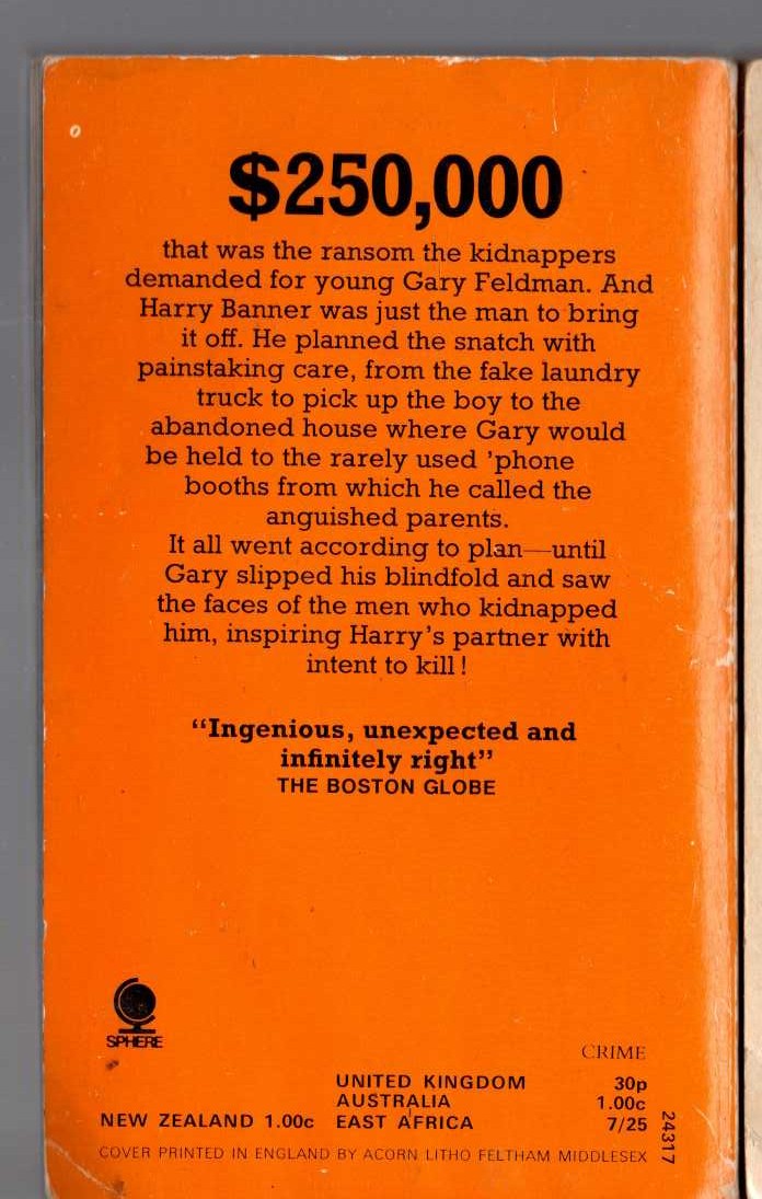 Stanley Cohen  THE ABDUCTION magnified rear book cover image