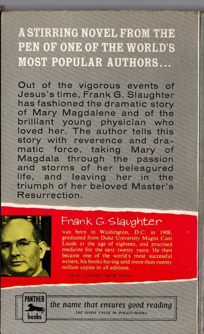 Frank G. Slaughter  THE GALLILEANS magnified rear book cover image