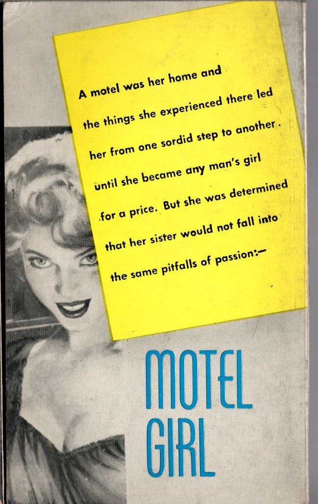 Paul Daniels  MOTEL GIRL magnified rear book cover image