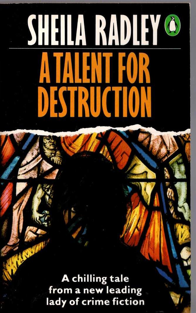 Sheila Radley  A TALENT FOR DESTRUCTION front book cover image