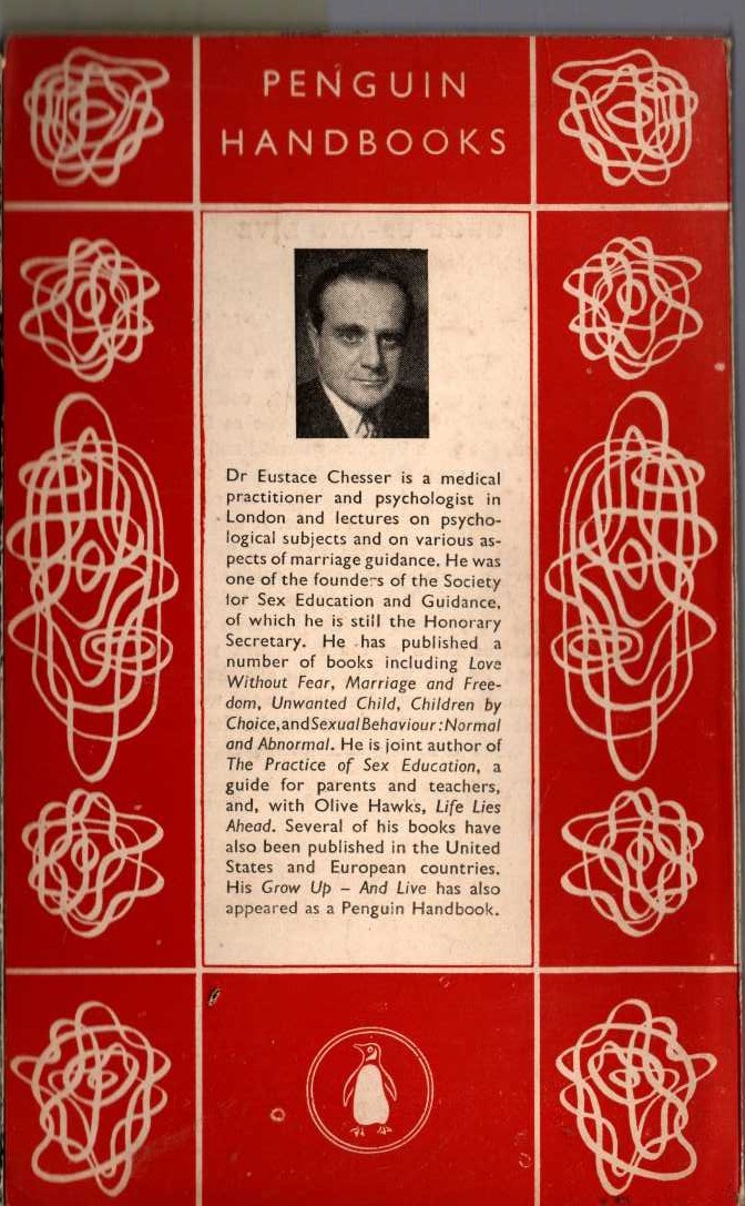 Eustace Chesser  SUCCESSFUL LIVING magnified rear book cover image