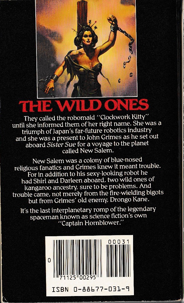 A.Bertram Chandler  THE WILD ONES magnified rear book cover image