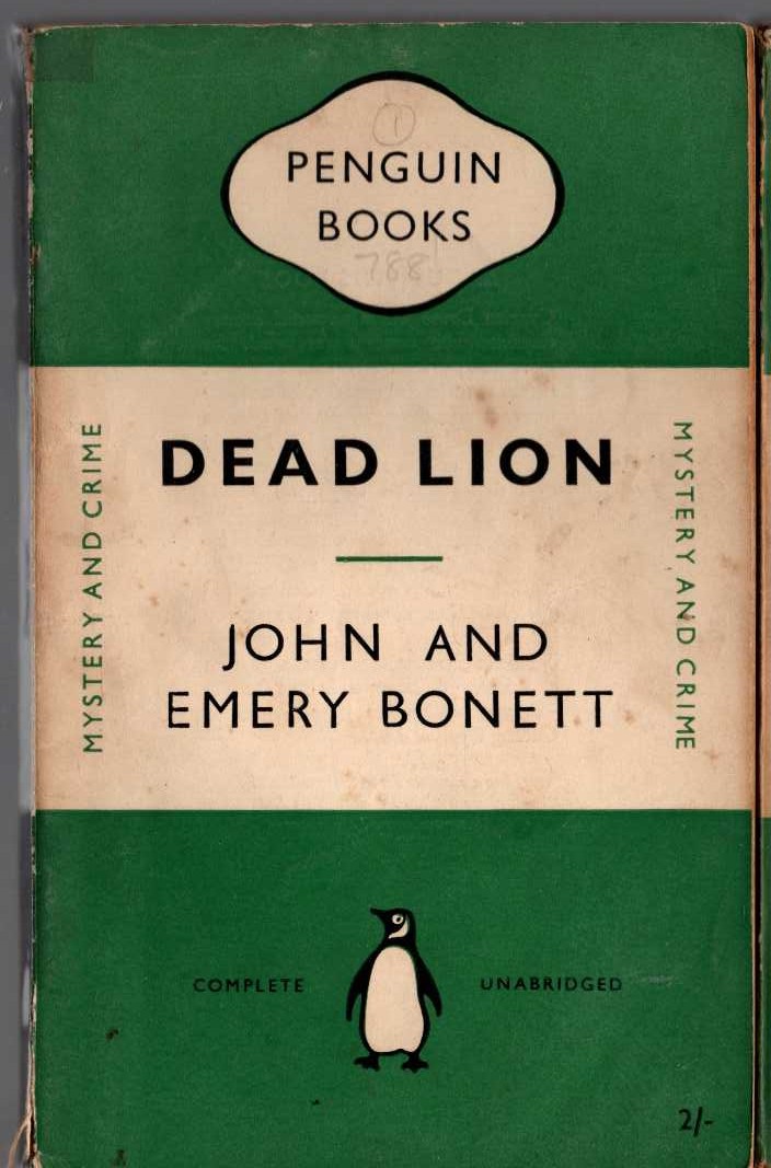 DEAD LION front book cover image