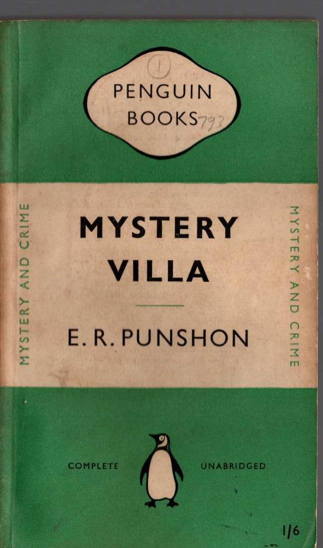 E.R. Punshon  MYSTERY VILLA front book cover image