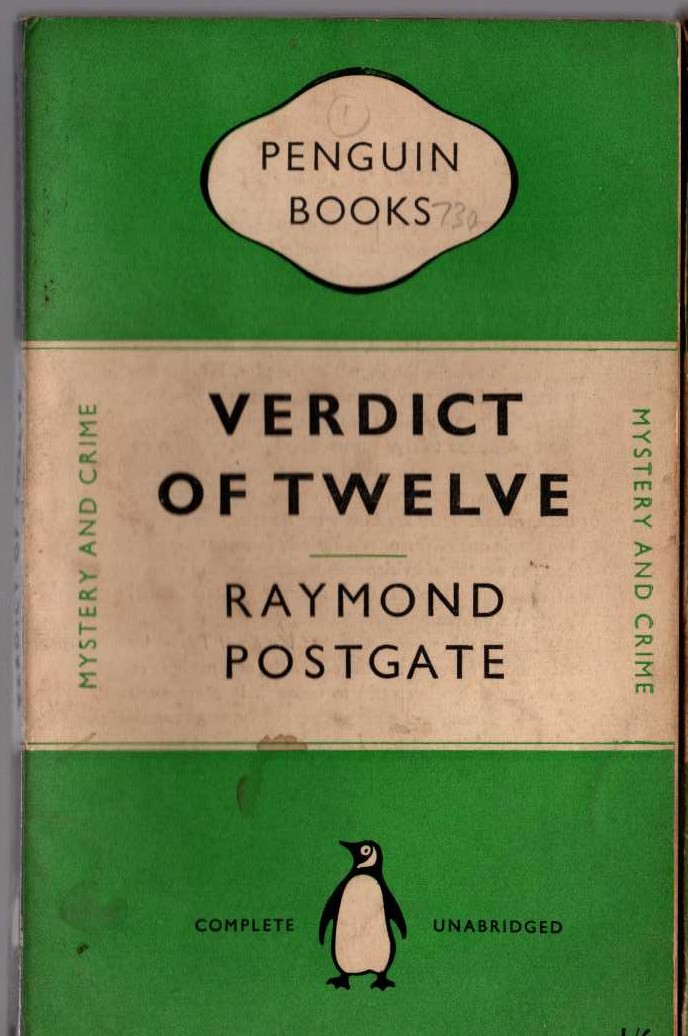 Raymond Postgate  VERDICT OF TWELVE front book cover image