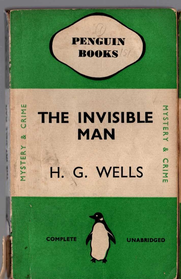 H.G. Wells  THE INVISIBLE MAN front book cover image