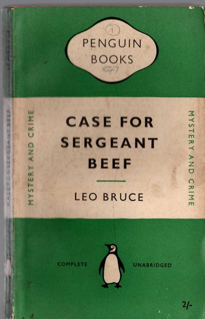 Leo Bruce  CASE FOR SERGEANT BEEF front book cover image