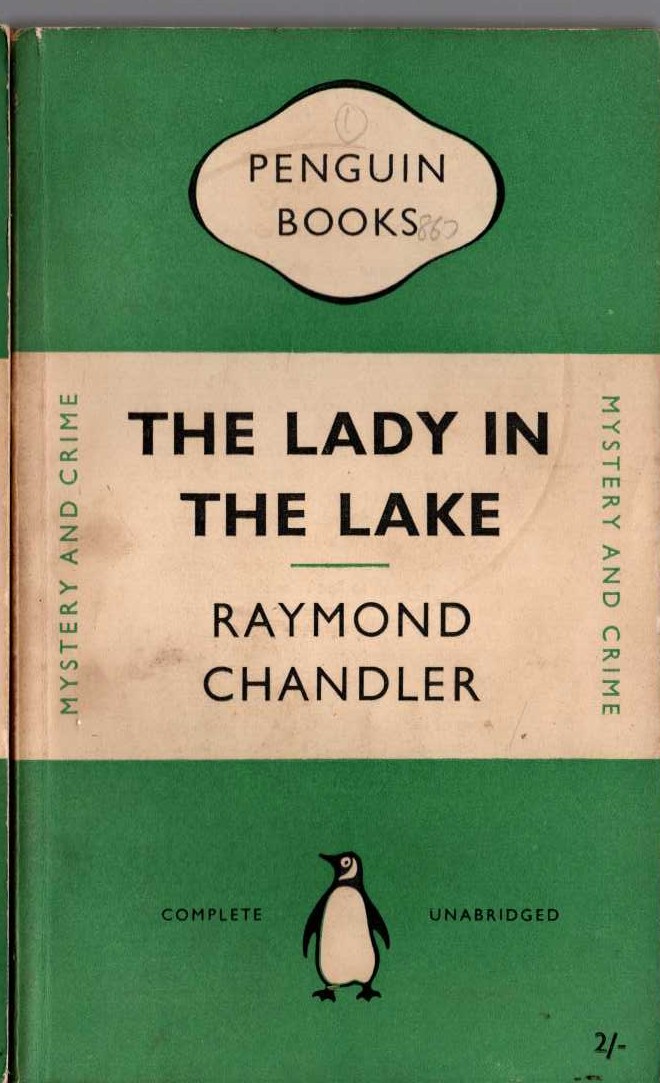 Raymond Chandler  THE LADY IN THE LAKE front book cover image