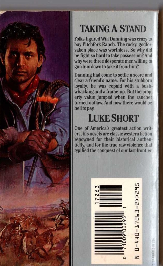 Luke Short  RAW LAND magnified rear book cover image