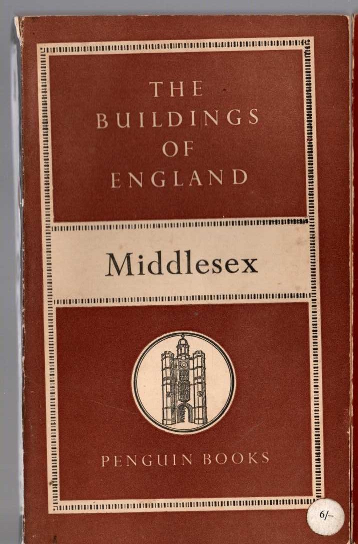 Nikolaus Pevsner  MIDDLESEX (Buildings of England) front book cover image