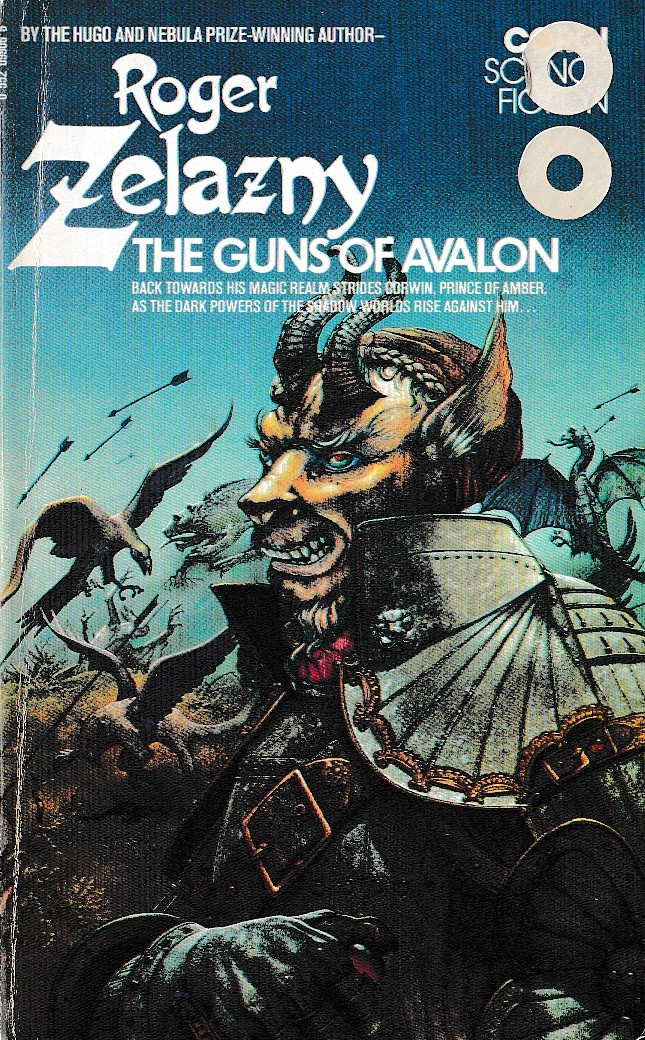 Roger Zelazny  THE GUNS OF AVALON front book cover image